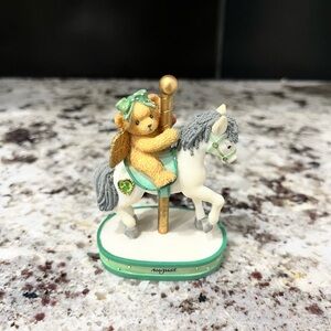 Cherished Teddies August Carousel Bear Figurine 755303